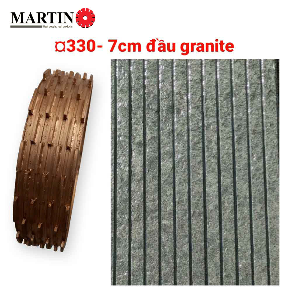 Đầu phào rãnh - Ø330 - 7cm - Granite