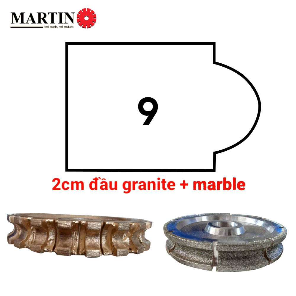 Đầu soi 9 - 2cm - Granite - Marble