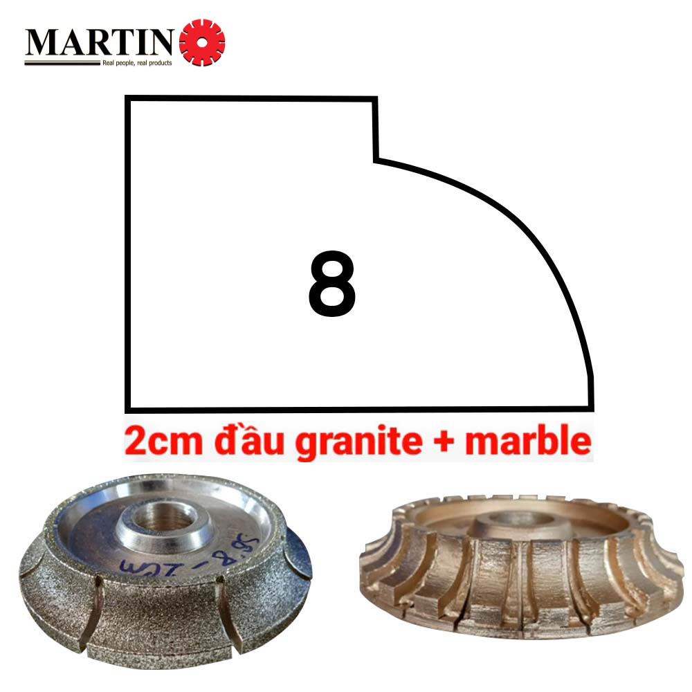 Đầu soi 8 - 2cm - Granite - Marble