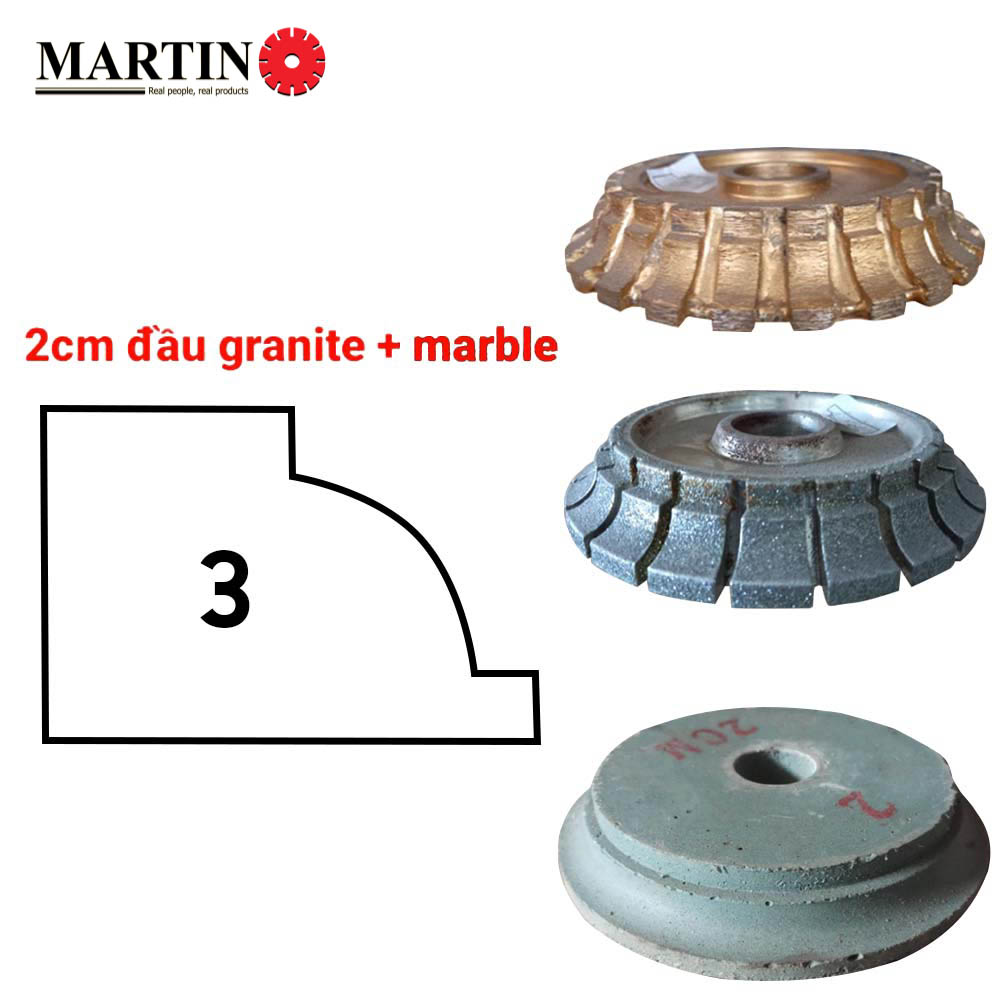 Đầu soi 3 - 2cm - Granite - Marble