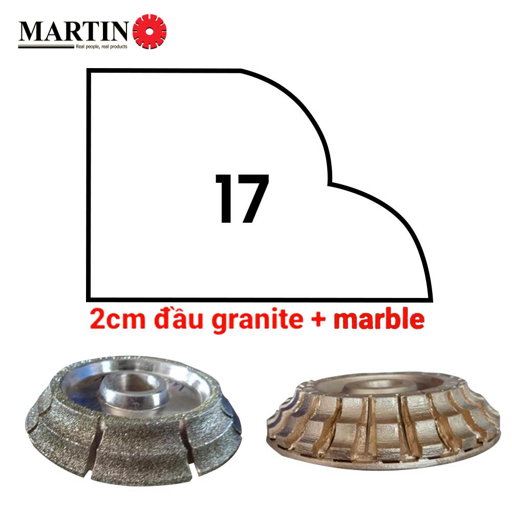 Đầu soi soi 17 - 2cm - Granite - Marble
