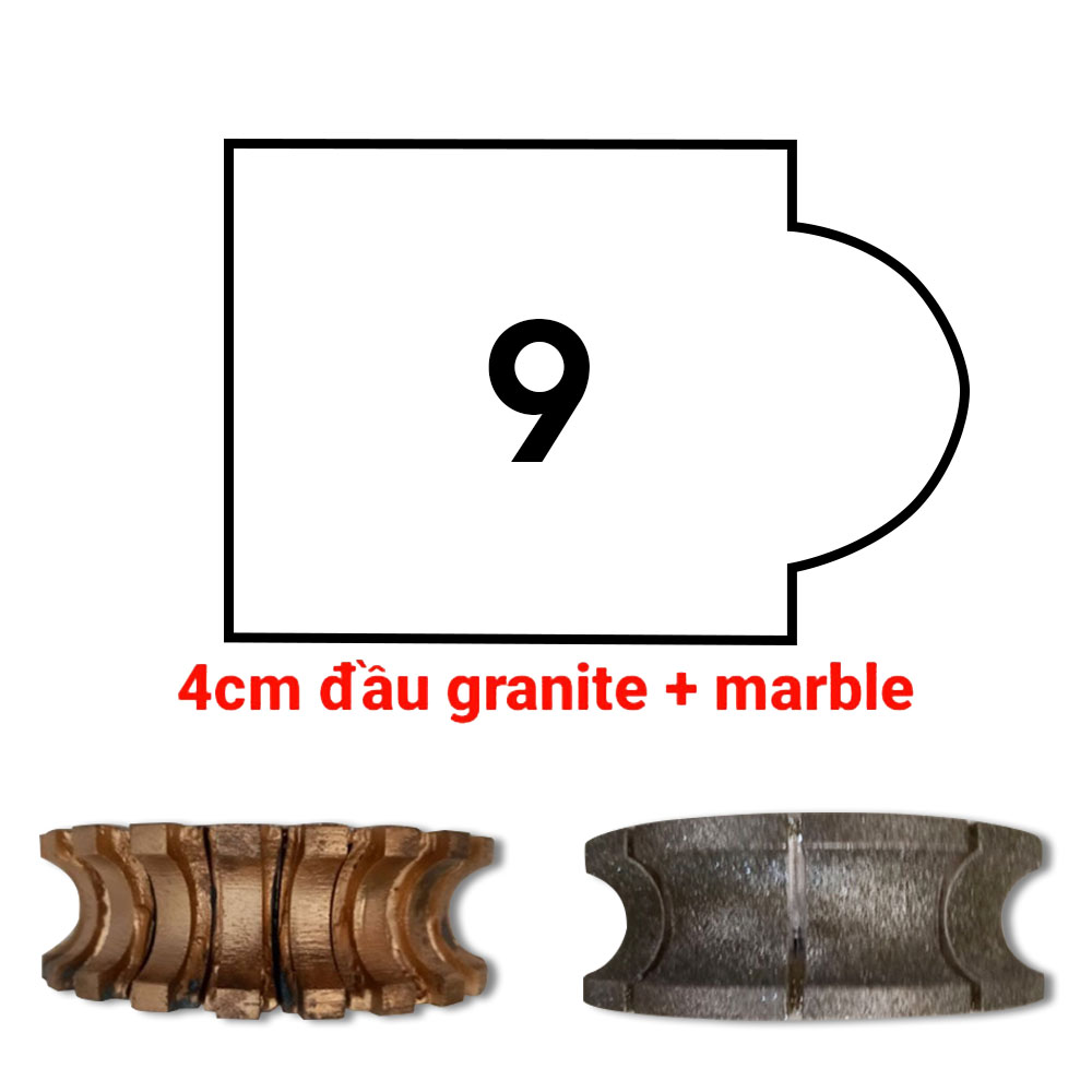 Đầu soi 9 - 4cm - Granite - Marble